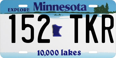 MN license plate 152TKR