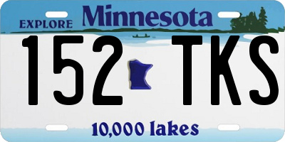 MN license plate 152TKS