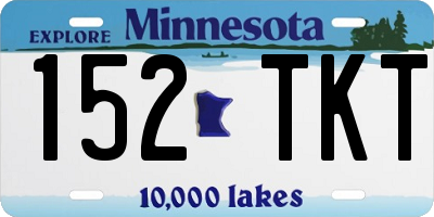 MN license plate 152TKT
