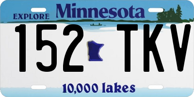 MN license plate 152TKV
