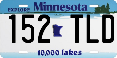 MN license plate 152TLD