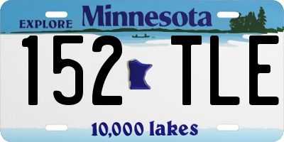 MN license plate 152TLE