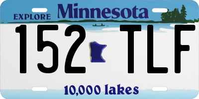 MN license plate 152TLF