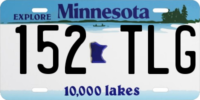 MN license plate 152TLG
