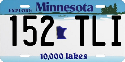 MN license plate 152TLI