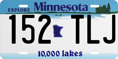 MN license plate 152TLJ