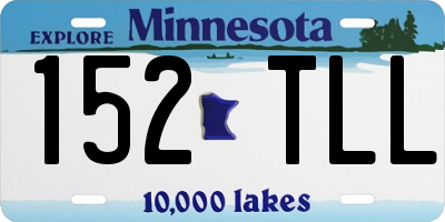 MN license plate 152TLL