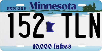 MN license plate 152TLN
