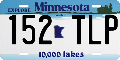 MN license plate 152TLP