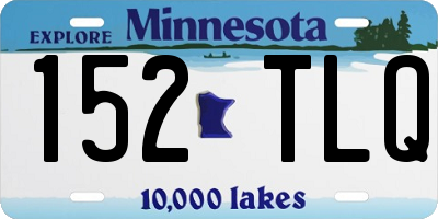 MN license plate 152TLQ
