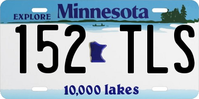 MN license plate 152TLS