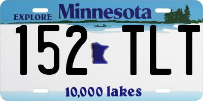 MN license plate 152TLT