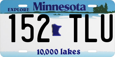 MN license plate 152TLU