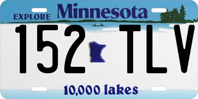 MN license plate 152TLV