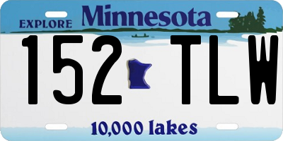 MN license plate 152TLW