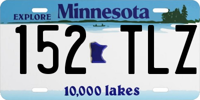 MN license plate 152TLZ