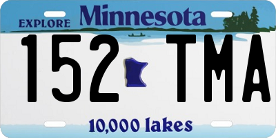 MN license plate 152TMA