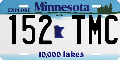 MN license plate 152TMC