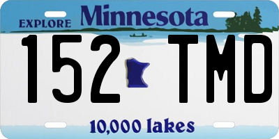 MN license plate 152TMD