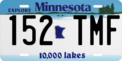 MN license plate 152TMF