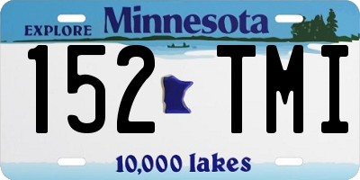 MN license plate 152TMI