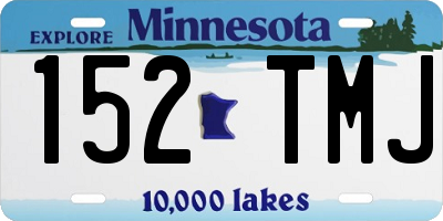 MN license plate 152TMJ