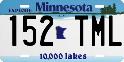 MN license plate 152TML