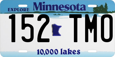 MN license plate 152TMO