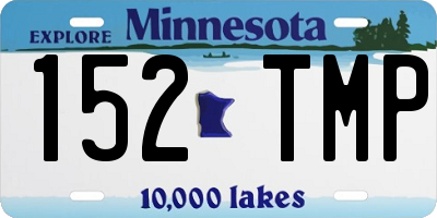 MN license plate 152TMP