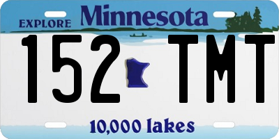 MN license plate 152TMT