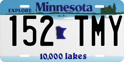 MN license plate 152TMY