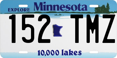 MN license plate 152TMZ