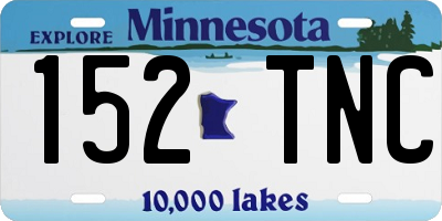 MN license plate 152TNC