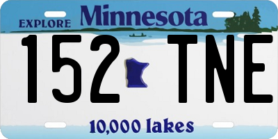 MN license plate 152TNE