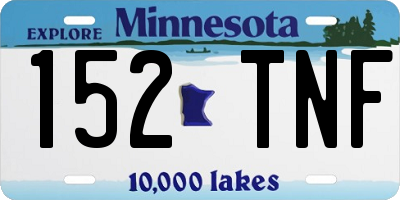 MN license plate 152TNF