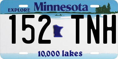 MN license plate 152TNH