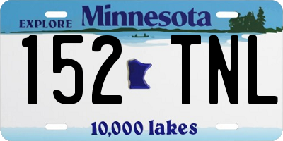 MN license plate 152TNL