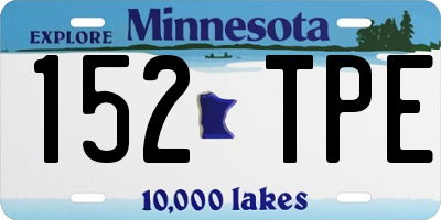 MN license plate 152TPE
