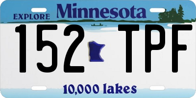 MN license plate 152TPF