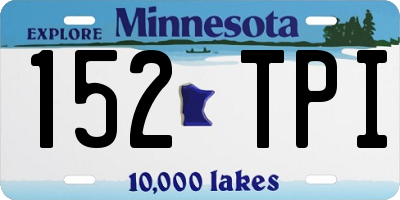 MN license plate 152TPI