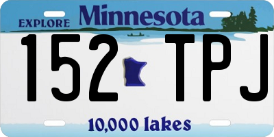 MN license plate 152TPJ