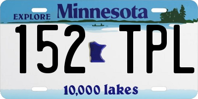 MN license plate 152TPL