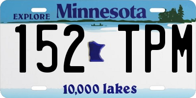 MN license plate 152TPM