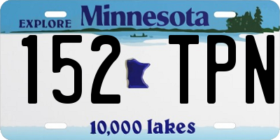 MN license plate 152TPN