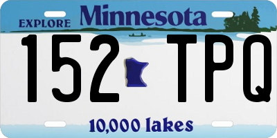 MN license plate 152TPQ