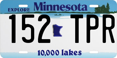 MN license plate 152TPR