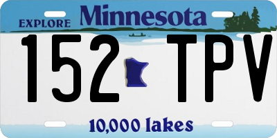 MN license plate 152TPV