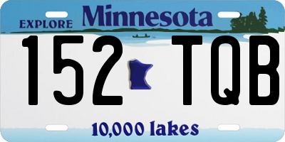 MN license plate 152TQB