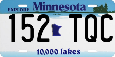 MN license plate 152TQC