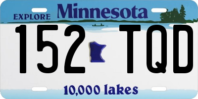 MN license plate 152TQD